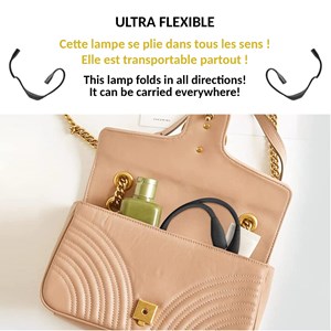 Lampe de lecture de cou rechargeable - flexible, légère et autonome