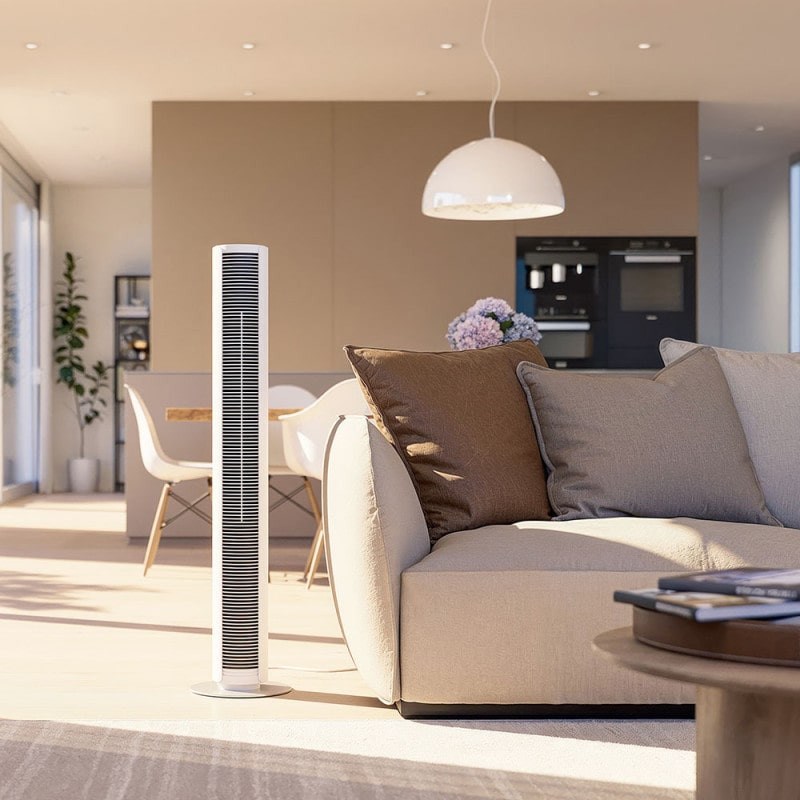 Ventilateur colonne peter blanc new