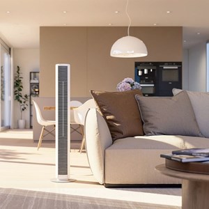 Ventilateur colonne peter blanc