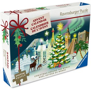 Calendrier de l'avent puzzle noël autour du monde