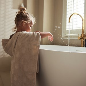 Poncho de bain en éponge