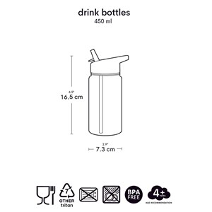 Gourde enfant ergonomique 450 ml noir