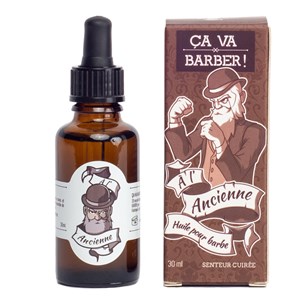 Huile pour barbe - cuir - ancienne
