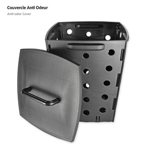 Composteur de jardin 17 l - bac à compost pour déchets organiques -