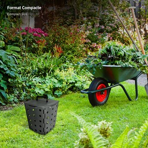 Composteur de jardin 17 l - bac à compost pour déchets organiques -