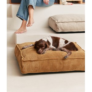 Matelas en velours côtelé l - moutarde