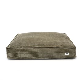 Matelas en velours côtelé xl - vert