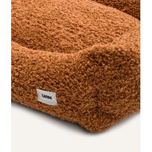 Panier en effet bouclette m - moutarde