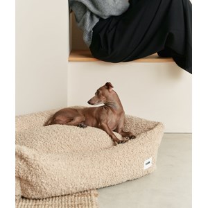 Panier en effet bouclette m - beige