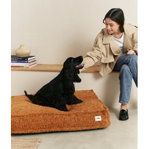 Matelas en effet bouclette l- moutarde