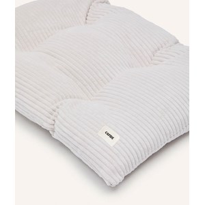 Coussin de lit en velours côtelé - blanc