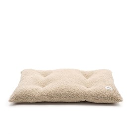 Coussin de lit effet bouclette - beige