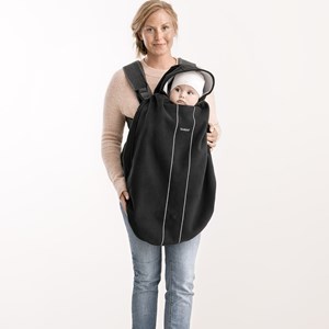 Cape pour porte bébé noire