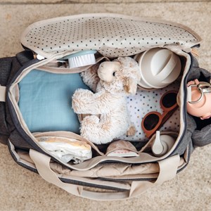 Sac à langer sydney gris chiné foncé