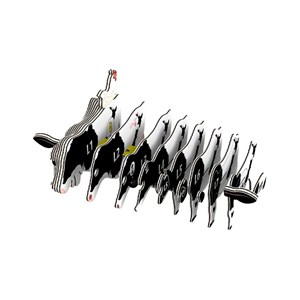 Vache holstein – eugy 3d