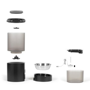 Distributeur de croquettes et fontaine p