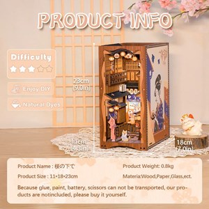 Under sakura tree - maquette booknook