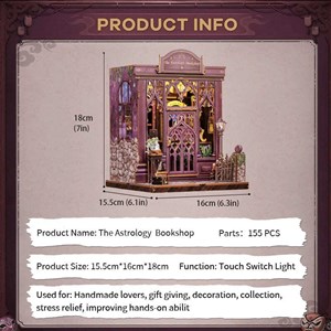 Astrology bookshop - maquette booknook