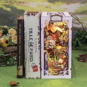 Flower forest - maquette booknook serre-livre