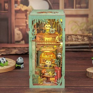 Panda bookshoop - maquette booknook serre-livre