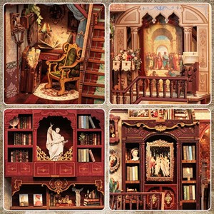 Library of wisdom - maquette booknook