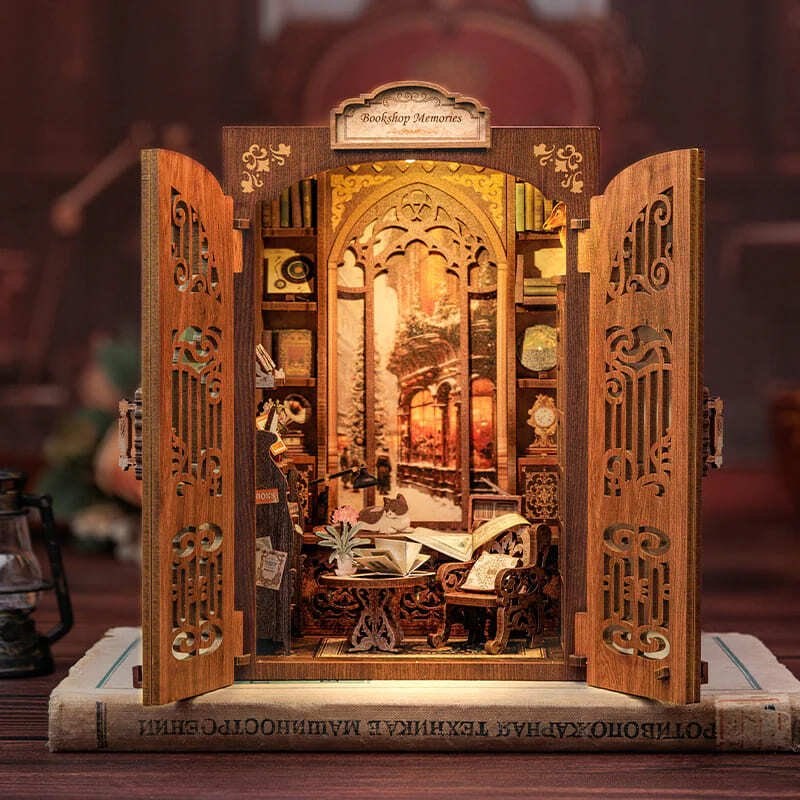 Bookshop memories - maquette booknook serre-livre
