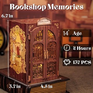 Bookshop memories - maquette booknook
