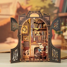 Count cat's study - maquette booknook