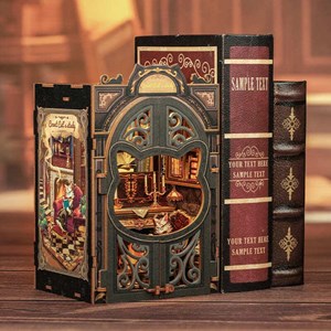 Count cat's study - maquette booknook