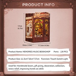 Music bookshop - maquette booknook