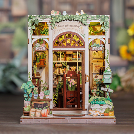 Green life bookshop - maquette booknook