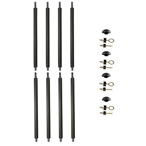 4 poteaux ø25mm pour trampoline