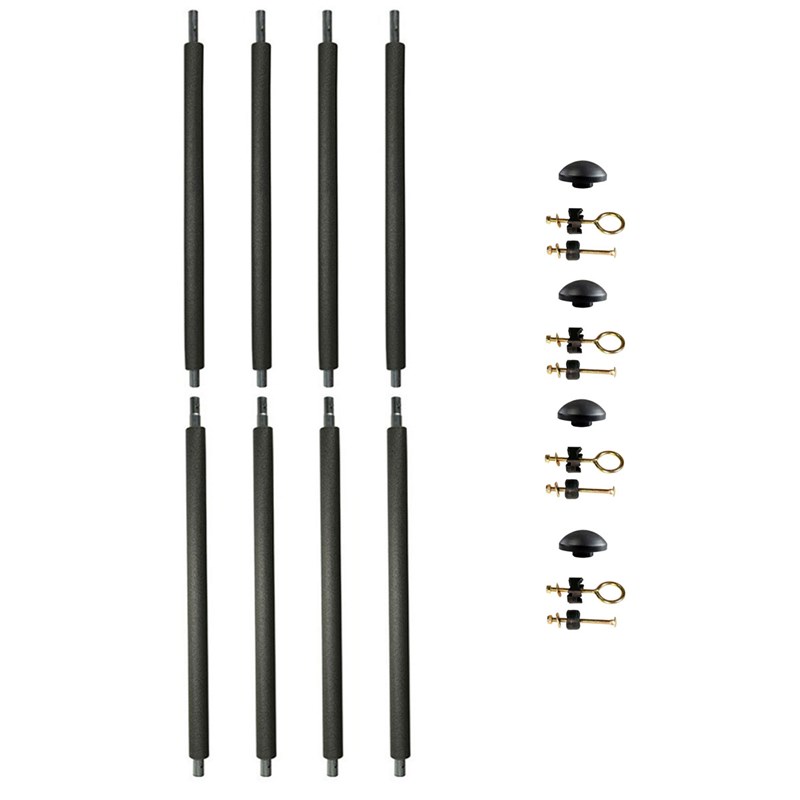4 poteaux ø25mm pour trampoline