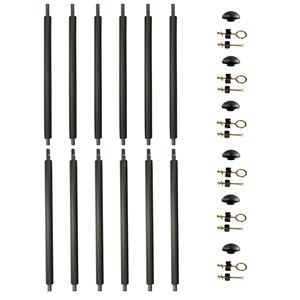 6 poteaux ø25mm pour trampoline