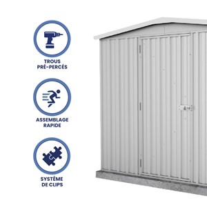 Abri de jardin en métal fraser  3,2 m²
