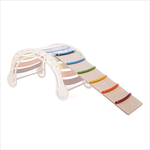 Arche xxl colorée + toboggan lisse