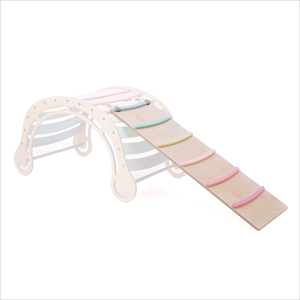 Arche xxl montessori pastel, et toboggan