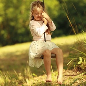 Balançoire disque gris