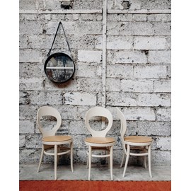 Alma, le lot de 3 chaises en skaï n°685