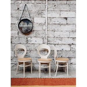 Alma, le lot de 3 chaises en skaï n°685