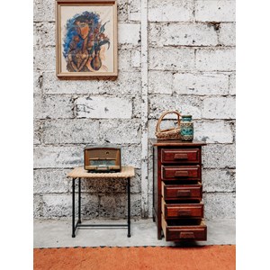 Odile, la table de chevet en bois n°497