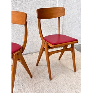 Alma, la paire de chaises en bois n°681