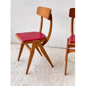 Alma, la paire de chaises en bois n°681