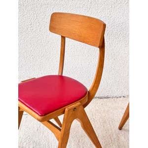Alma, la paire de chaises en bois n°681