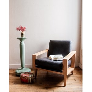 Paire de fauteuils en cuir n°487