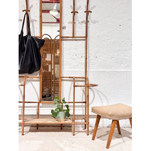 Max, le porte-manteaux en rotin n°102