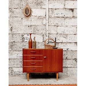 Gustave, le buffet en bois foncé n°339