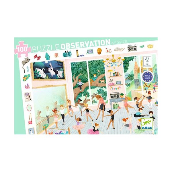 Puzzle 100 pièces djeco l'école de danse