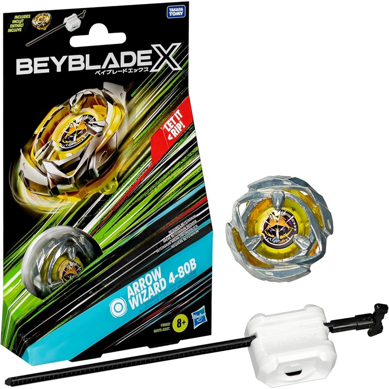 Beyblade x, starter pack avec toupie de