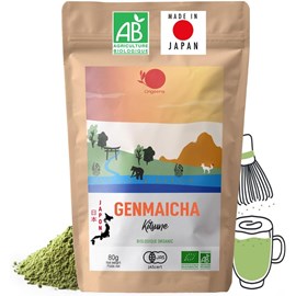 Thé genmaicha bio en poudre -japon- 80g